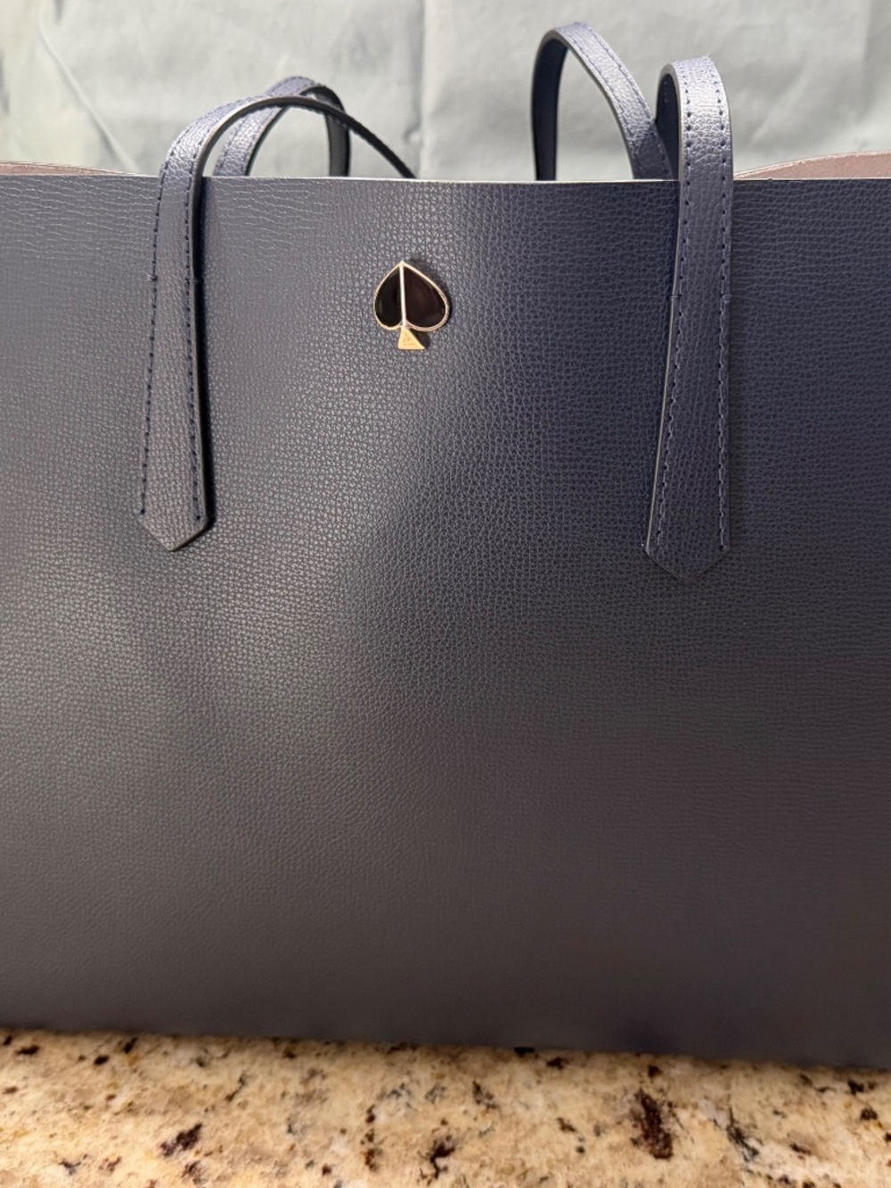 Kate Spade Midnight Blue Tote (w/zipper pouch) - Picture 2 of 11
